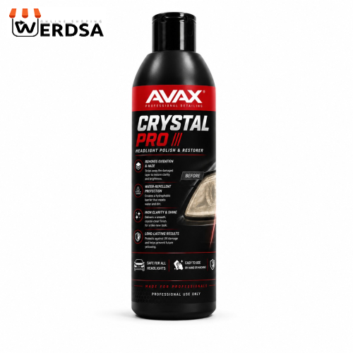 پولیش و احیاکننده چراغ خودرو اواکس مدل Crystal-Pro حجم 250 میلی‌لیتر عمده 20 عددی